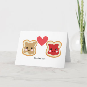 Customizable PB & J Holiday Card