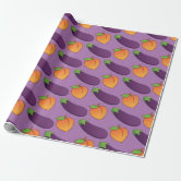 Peaches and Eggplants with pastel purple