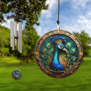 Customizable Peacock Wind Chime