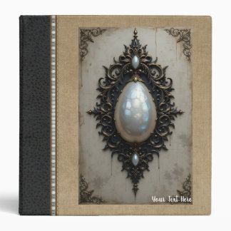 Customizable Pearl Cabachon Filigree Binder