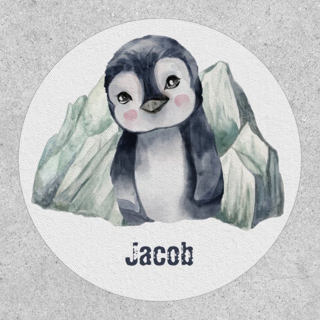 Customizable Penguin In Winter Patch (Front)
