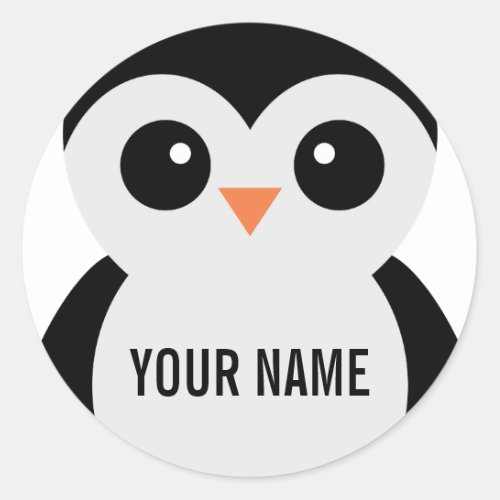 Customizable penguin stickers