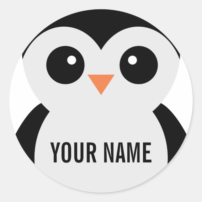 Customizable penguin stickers (Front)