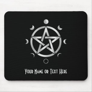 Customizable Pentacle Moon Phase Mouse Pad