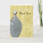 Customizable Perfune On Linen Thank You Card at Zazzle