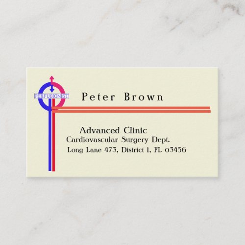 Customizable Perfusionist  Business Card