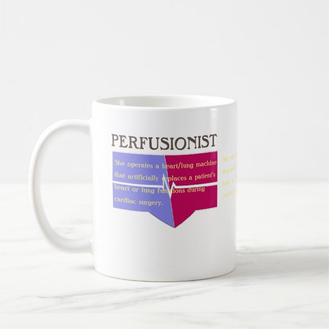 Customizable Perfusionist definition Coffee Mug (Left)