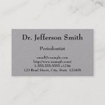 [ Thumbnail: Customizable Periodontist Business Card ]