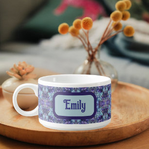 Customizable Periwinkle Garden Chili Bowl