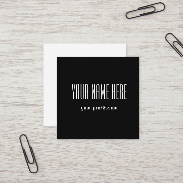 Customizable personal business card (Front/Back In Situ)