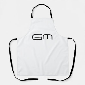 Customizable personal elegant initials apron