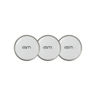 Customizable personal elegant initials golf ball marker