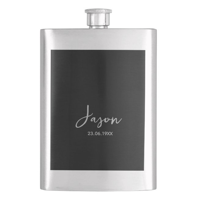 Customizable personal initials flask (Front)