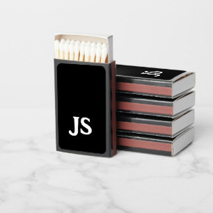 Customizable personal initials matchboxes