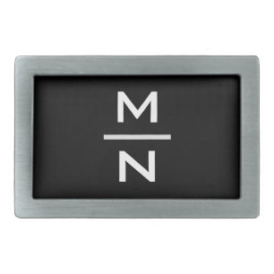 Customizable personal monogram belt buckle