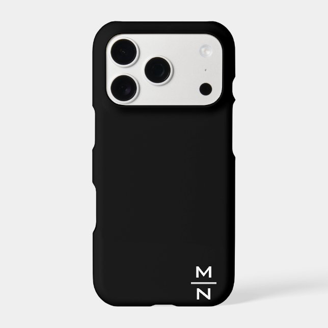 Customizable personal monogram iphone case (Back)