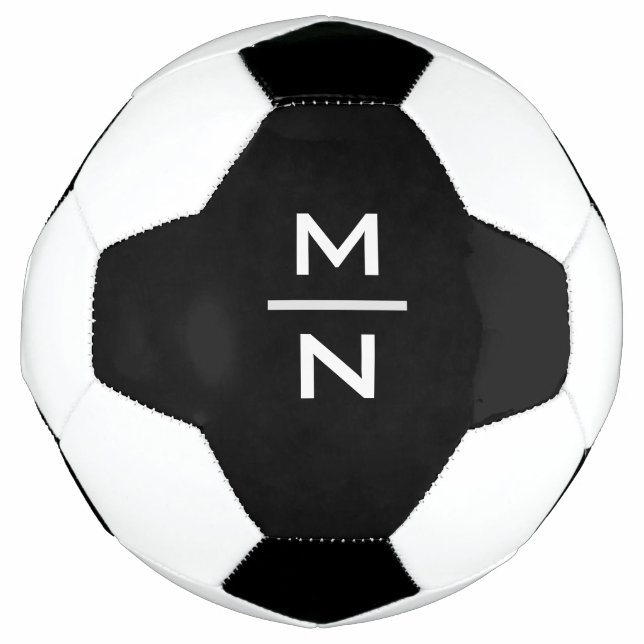 Customizable personal monogram soccer ball (Front)