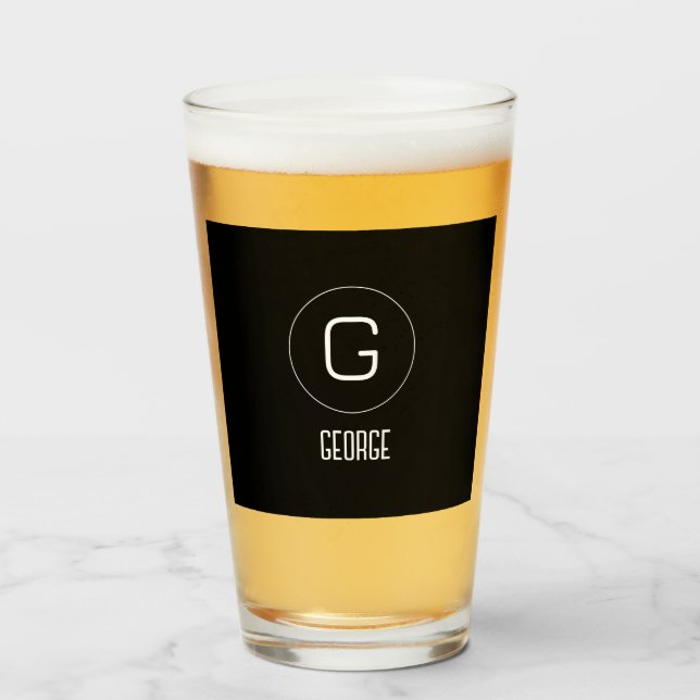 Customizable personal name logo  glass (Front Filled)