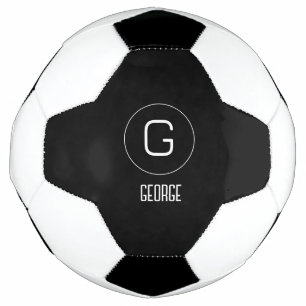 Customizable personal name logo soccer ball