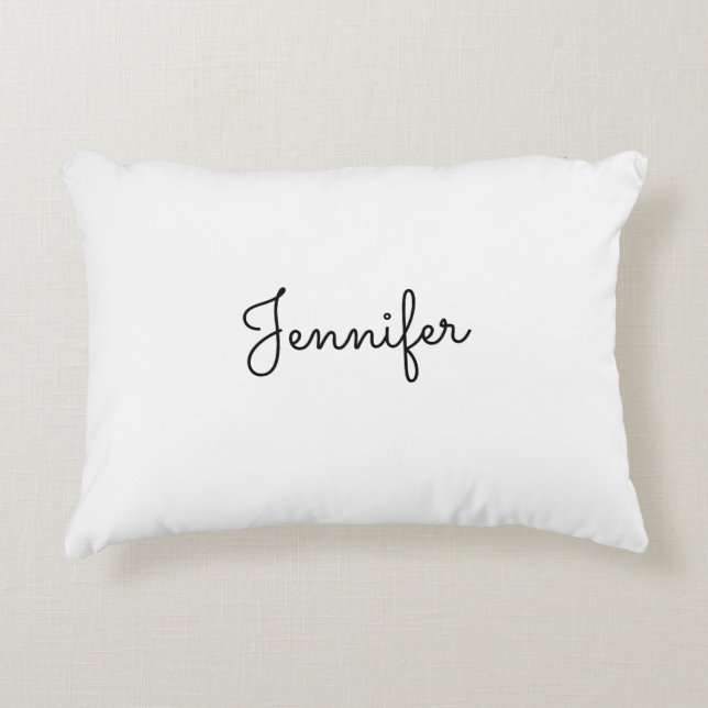 Customizable personal name, Personal name Accent Pillow (Front)