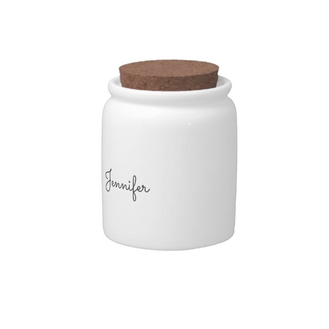 Customizable personal name, Personal name Candy Jar (Front)