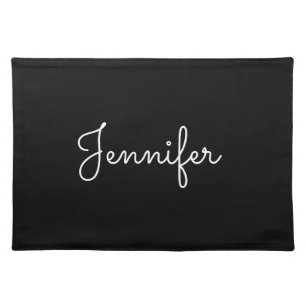 Customizable personal name, Personal name Cloth Placemat