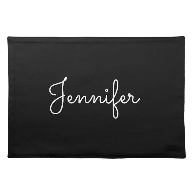 Customizable personal name, Personal name Cloth Placemat (Front)