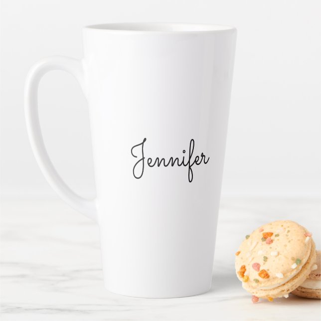Customizable personal name, Personal name Latte Mug (In Situ)