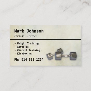 Customizable Personal Trainer Bc Business Card by BigCity212 at Zazzle