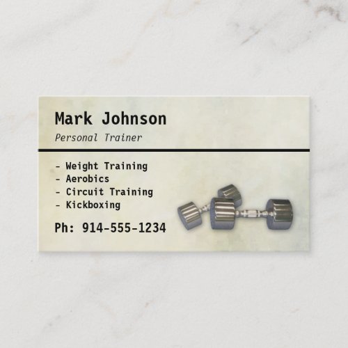 CUSTOMIZABLE Personal Trainer BC Business Card