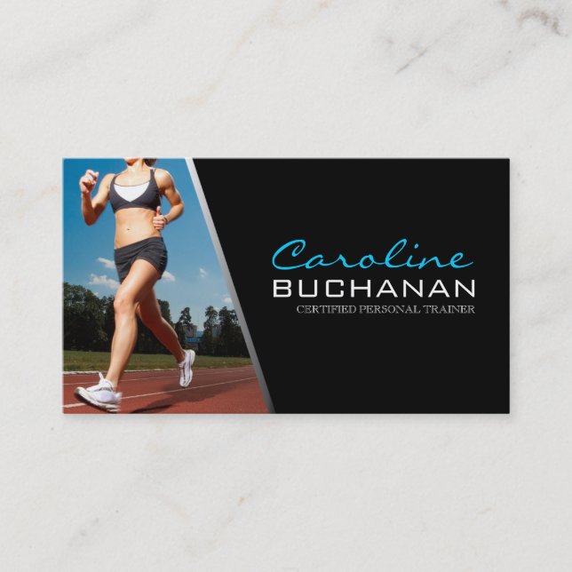 Customizable Personal Trainer Business Card (Front)