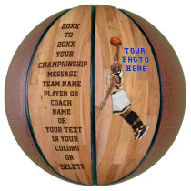 Customizable Personalized Basketball PHOTO, TEXT Customizable Personalized Basketball PHOTO, TEXT