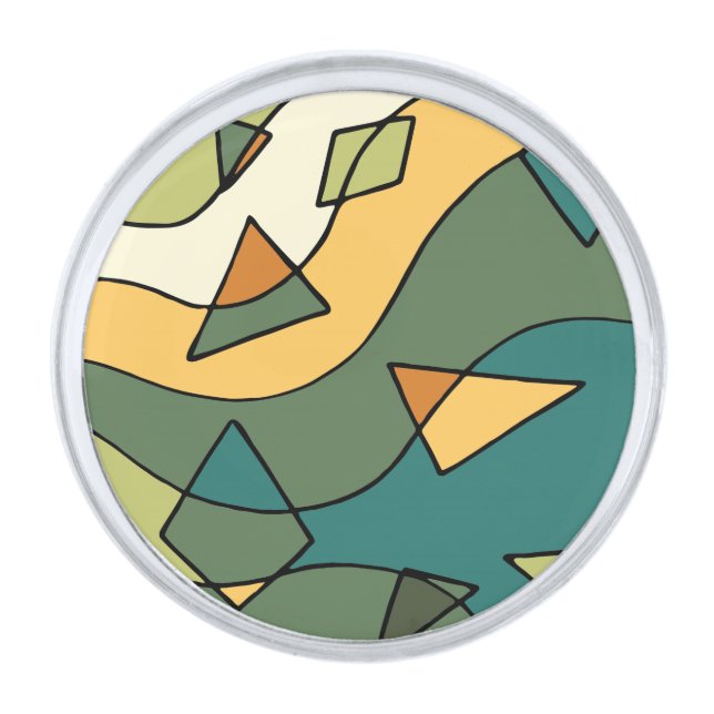 Customizable, Personalized, Custom Gift, Gift Idea Silver Finish Lapel Pin (Front)