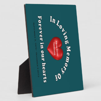 Customizable Personalized Memorial Plaque