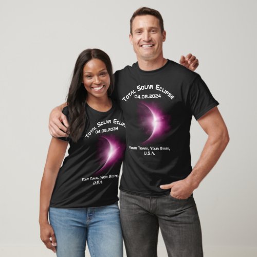 Customizable Personalized TOTAL SOLAR ECLIPSE  T_Shirt