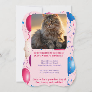  Customizable Pet Birthday Invitation 