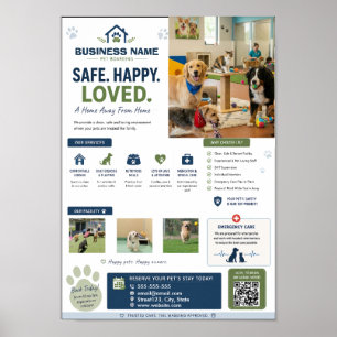 Customizable Pet Boarding Poster Dog & Cat Kennel