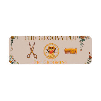 Customizable Pet Care Professional Card Label