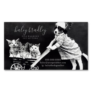 Customizable Pet Dog Cat Sitting Business Card