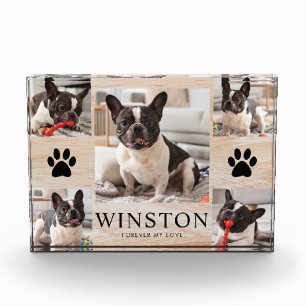 Customizable Pet Dog Memorial Keepsake Photo Block