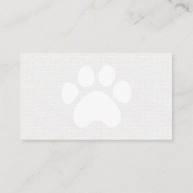 Customizable Pet Grooming Company Reminder Card (Back)