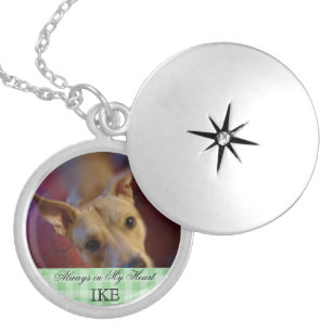Customizable Pet Memorial   Photo Keepsake Locket Necklace
