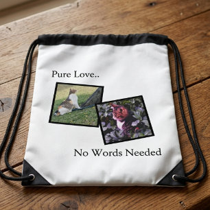 Customizable Pet Photo Drawstring BackPack