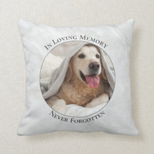 Customizable Pet Photo Memorial Throw Pillow