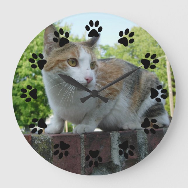Customizable pet wall clock (Front)