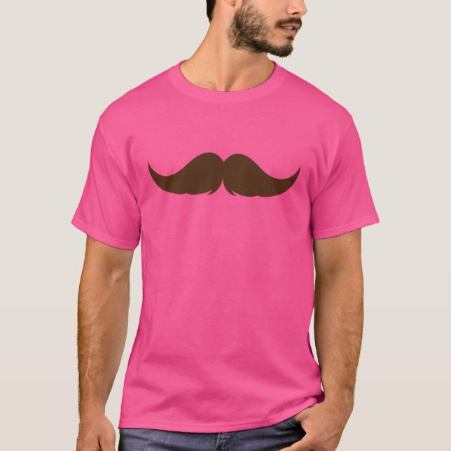 Customizable Petite Handlebar Moustache T-Shirt (Front)
