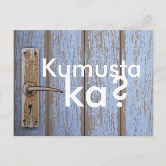 Customizable Philippines Kumusta Ka? Postcard (Front)