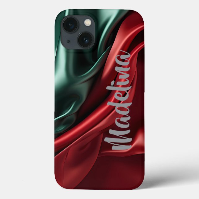 Customizable phone case single color add your name (Back)