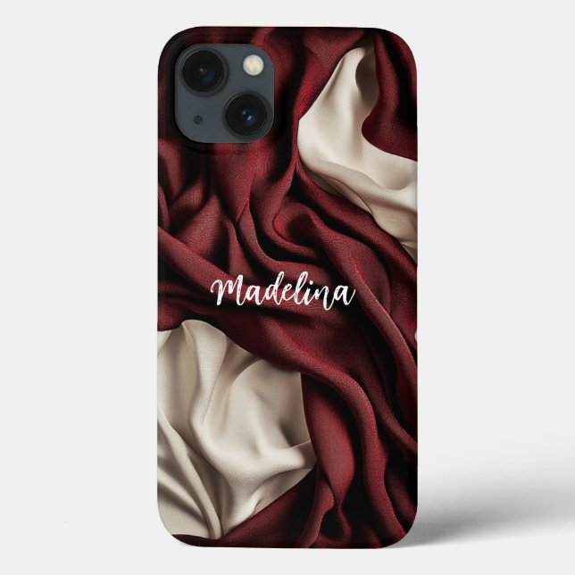 Customizable phone case single color add your name (Back)