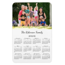 Customizable Photo and Name 2020 Calendar Magnet Customizable Photo and Name 2020 Calendar Magnet